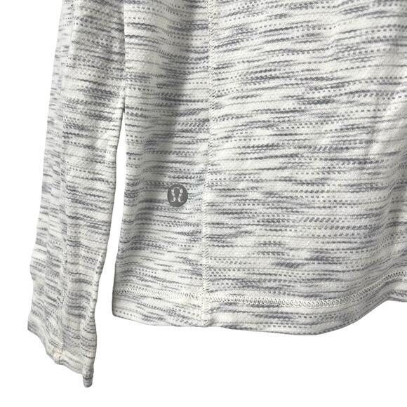 Lululemon Women's Long Sleeve Top Heather Gray Size 8 - Picture 3 of 5